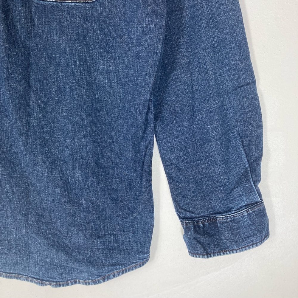 Carthartt Shirt Men's XL Relaxed Fit Blue Denim Cottagecore Workwear Western - Picture 12 of 16